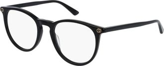 Gucci Glasses, female, Black, Size: 50 MM Fashion Eyeglasses Black Frame