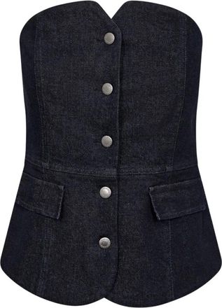 Copenhagen Muse Gilet - Dames - Tops - Blauw - Maat: M
