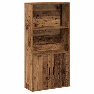 vidaXL Vidaxl - Libreria Legno Vecchio 60x24x120 Cm In Legno Multistrato