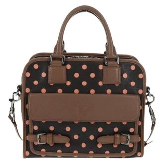Loewe Pre-owned Handbag - Dames - Pre-owned - Bruin - Maat: ONE Size Leer