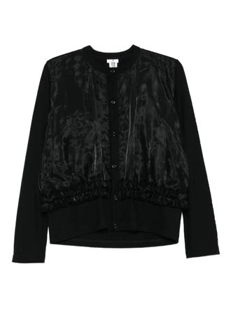Comme Des Garçons wool cardigan - women - Wool/Polyester - S - Black