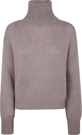 Nuur Maglione in lana dalpaca - Viola