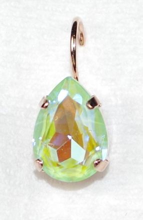 Mariana Womens Drop Earrings In Green Pear