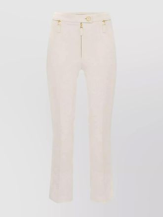 Elisabetta Franchi cropped crepe tailored trousers