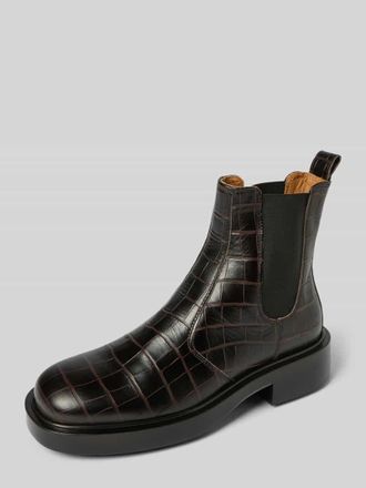 Copenhagen Boots mit elastischem Einsatz in Dunkelbraun, Größe 37