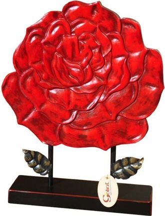 OEM Figura Decorativa De Rosa Roja, Dimensiones: 36 X 53,5 X 10 Cm