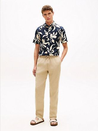 Tommy Hilfiger Harlem Tapered Leg Linen Blend Chinos