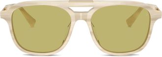 Brunello Cucinelli Sartorial Sunset sunglasses - men - Acetate - 54 - Yellow