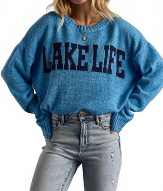 Panache Lake Life Lightweight Sweater In Blue