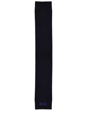 HUGO BOSS Wool Scarf - Blue