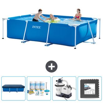 Intex Piscina Con Estructura Rectangular - 300x200x75 Cm - 7-piezas Scb61