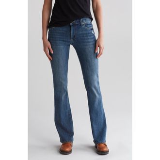 Kut from the Kloth Nicole Flap Back Bootcut Jeans in Maple W/med Bas at Nordstrom Rack, Size 10