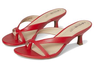 Life Stride Navine Womens Sandals Fire Red : 6.5 W (C), Faux Leather