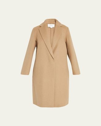 Vince Classic Straight Wool-Blend Coat