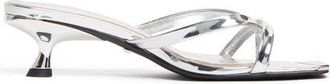 Mallet Footwear Elisa Patent Low Heel Shoes in Silver at Nordstrom, Size 10