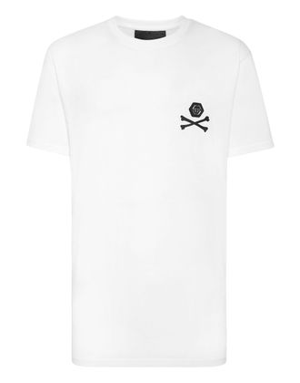 Philipp Plein T-shirt Round Neck SS Skeleton with Crystals