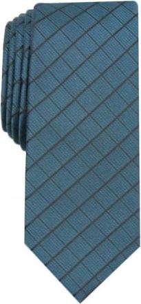 Alfani Mens Slim Grid Tie In Teal