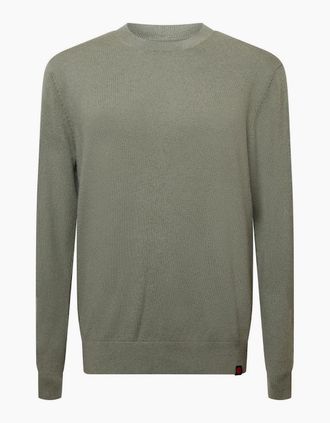 Jack & Jones Jack & Jones Mens Brooks Relaxed Fit Cashmere Blend Sweater Crew Sweatshirt - Green - Size: 36