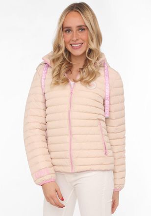 Zwillingsherz Steppjacke ZWILLINGSHERZ, Damen, Gr. XL, beige, Steppware, Obermaterial: 100% Polyester, Basic h&uuml;ftlang, elastischer Bund mit Gummizug, Jacken Steppja
