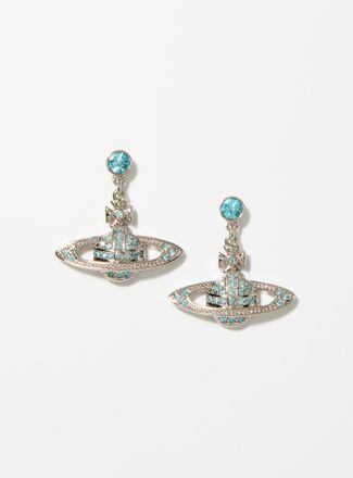 Vivienne Westwood Womens Long mini bas relief earrings