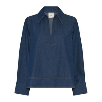 Julie Fagerholt - Heartmade Dames, Blouses & Shirts, Blauw, Maat: S