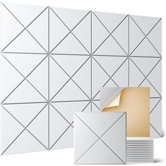 OEM Juego De 12 Paneles Ac&uacute;sticos Autoadhesivos, 30 X 30 X 0,9 Cm, Paneles Decorativos Insonorizantes Para Paredes, Ideales Para El Hogar Y La Oficina, Co