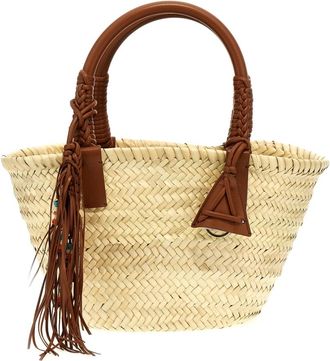 Alanui Icon Palm Leaf Kleine Handtas - Dames - Handtassen - Beige - ONE Size - Leer - Tassen