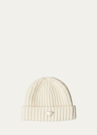 Prada Ribbed Crochet Beanie