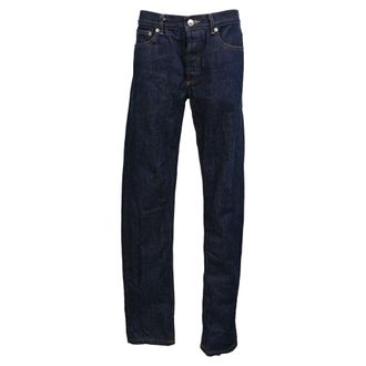 A.P.C. A. P.C. Raw Straight Leg Jeans in Denim Blue Cotton