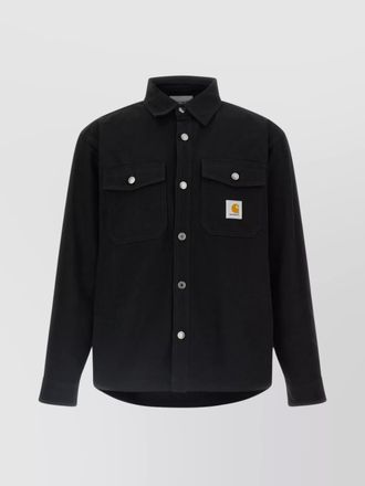 Carhartt Work in Progress button-down collar overshirt chest pockets