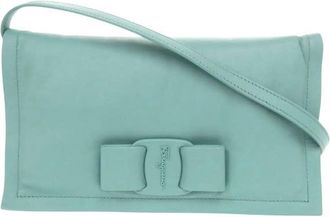 Ferragamo Pre-owned Ferragamo Mini Padded Leather Viva Bow Crossbody Ladies SAEAYPNM27LYC6ZS
