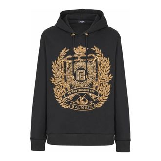 Balmain Hombre, Sudaderas, Negro, Talla: S