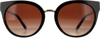 Tiffany & Co. Round Havana On Blue Brown Gradient Sunglasses