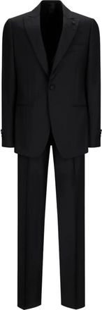 Lardini Evento Tuxedo Pak voor Mannen - Heren - Business pakken - Zwart - XL - Kostuums