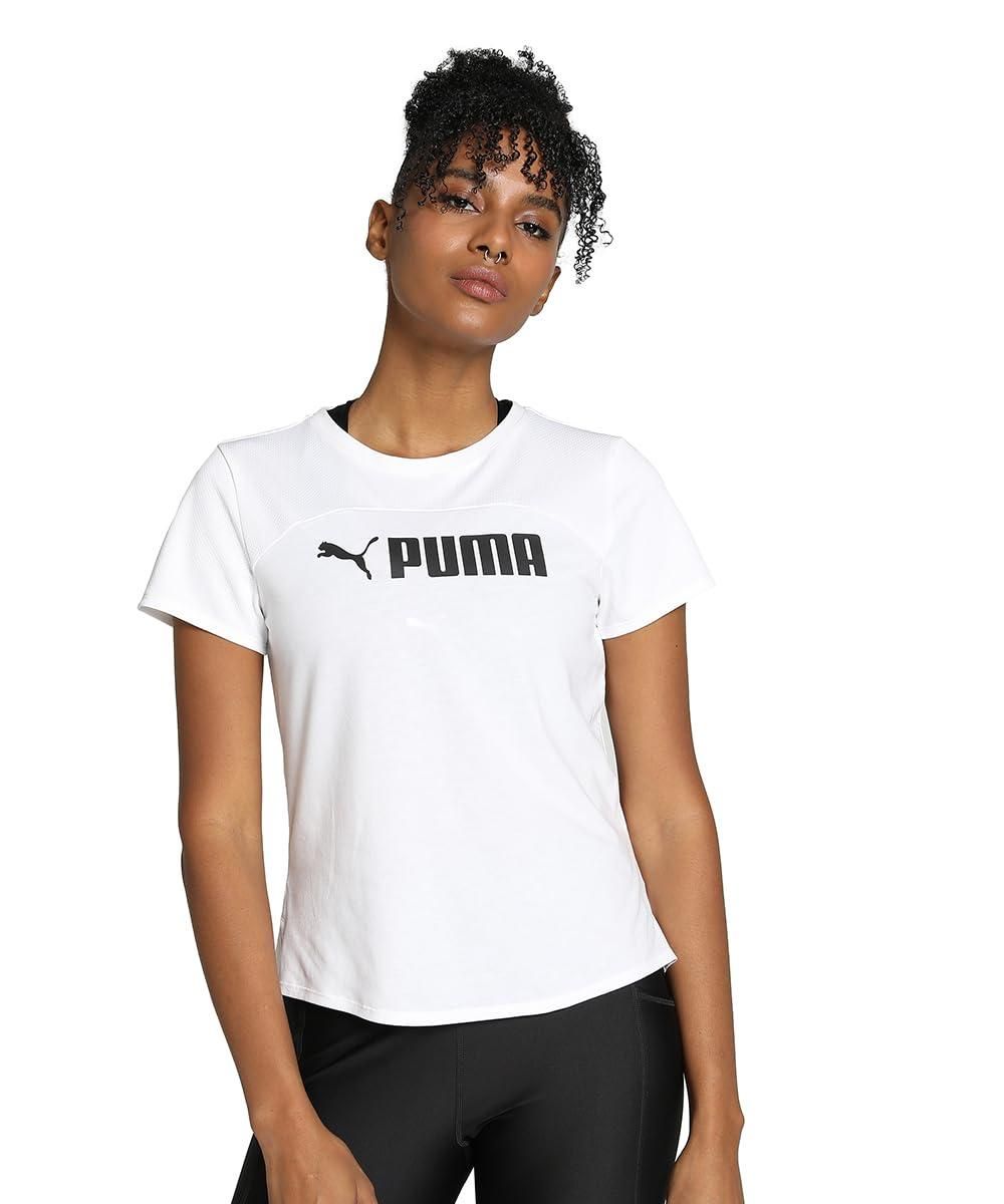 Puma Damen Fit Logo Ultrabreathe Tee t-Shirt, weiß, L ab 39,95