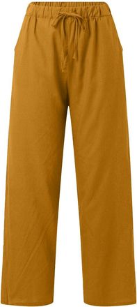 Generic Wide Leg Pants for Womens Waisted Leisure Stretch Womens Daily Elastic Waist Pockets Straight Solid Color Casual Pants Loose Long Trousers Fashion Wom