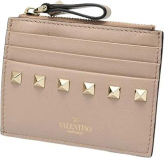 Valentino Pre-owned Wallets, female, Beige, Size: ONE SIZE Pre-owned Leather Wallet