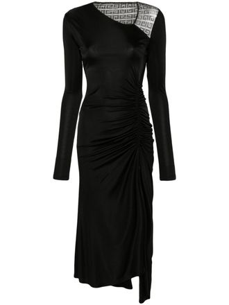 Givenchy Abito 4G midi asimmetrico - Nero