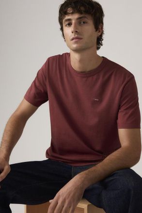 Levi's Camiseta Original - Hombre - 2XL - Rojo / Garment Dye Oxblood Red