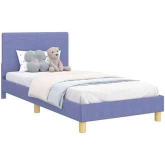 vidaXL Cama Para Ni&ntilde;os Con Cabecero Azul Jeans 80 X 200 Cm Tela Vidaxl
