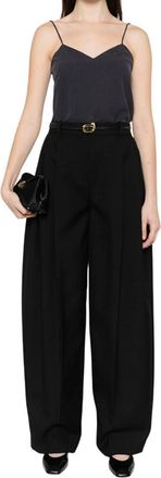 Max Mara Black Scoop Neck Top