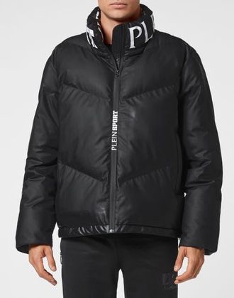 Plein Sport Down Jacket Tiger Men in Black at Nordstrom, Size Xxx-Large