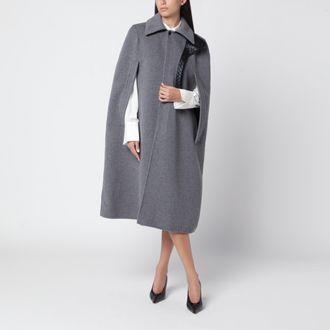 Bottega Veneta Grey wool and cashmere cape coat