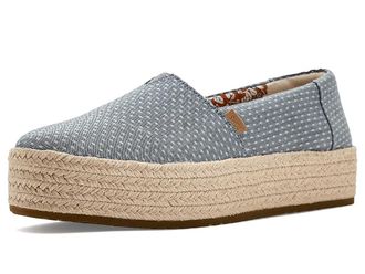 Toms Valencia Womens Shoes Light Blue : 7.5 B - Medium, Textile