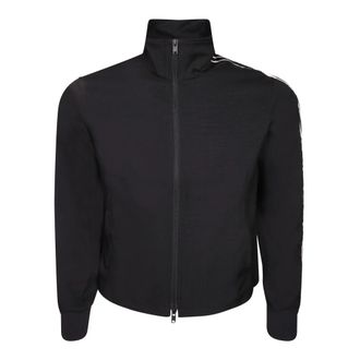 Yohji Yamamoto Sport Uniform Raw Cut 3 Stripes Track Top - Heren - Trainingsjackets - Zwart - M - Polyester - Fitness