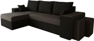 Mirjan24 Mobilier1 - Sof&aacute; rinconero Memphis 129, Muna 14 + Muna 10, Funci&oacute;n de descanso, Almacenaje, 256x139x80cm, 0