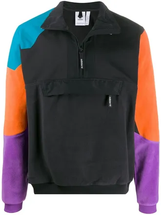 adidas Sportjack met colourblocking - Zwart