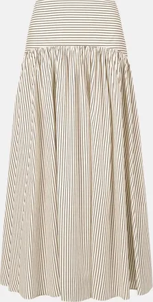 Staud Procida Striped Maxi Skirt