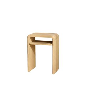 Wabi Home Mesita de noche de madera maciza 45x60 cm