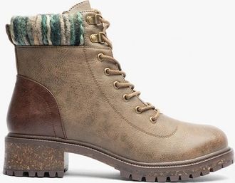 Lotus Womens Lotus HICKORY Womens Boots Taupe - Cream - Size: 5